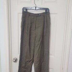 Rafaella Women's Pleated Relaxed Leg Size 10 Dress Pant